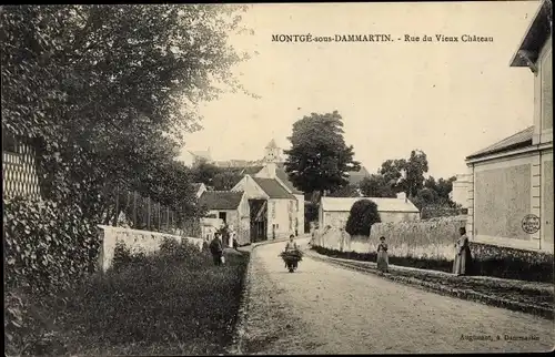 Ak Montgé sous Dammartin Seine et Marne, Rue du Vieux Château