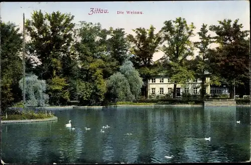 Ak Zittau in Sachsen, Die Weinau