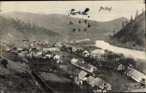 Ak Opština Priboj Serbien, Panorama vom Ort