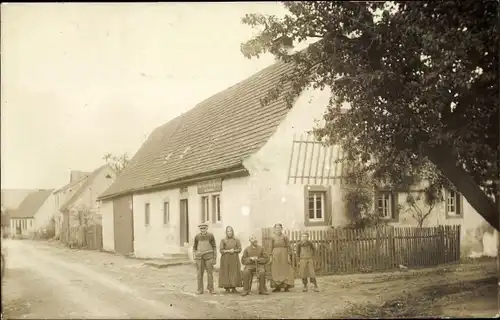 Foto Ak Rehweiler Abtswind Steigerwald, Dorfpartie, Einwohner, Handlung