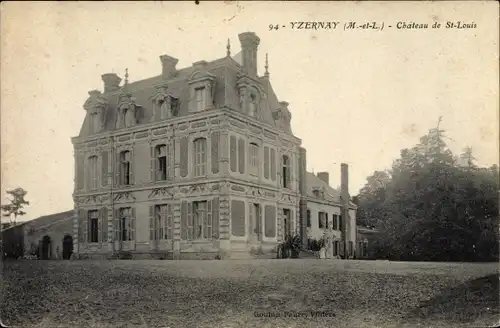 Ak Yzernay Maine et Loire, Château de Saint Louis