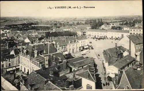 Ak Vihiers Maine et Loire, Panorama