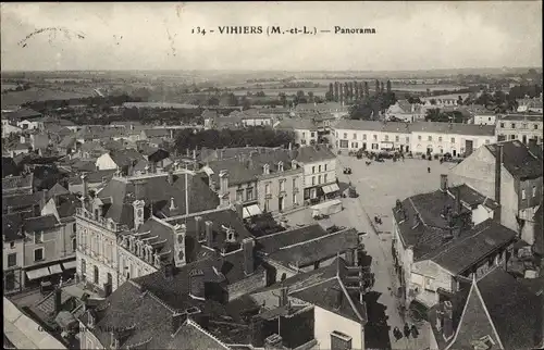 Ak Vihiers Maine et Loire, Panorama