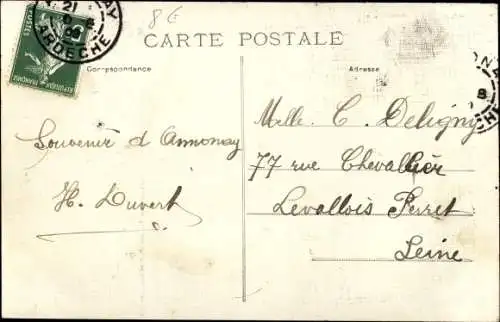 Ak Annonay Ardeche, Quai Bertrand et la Drume