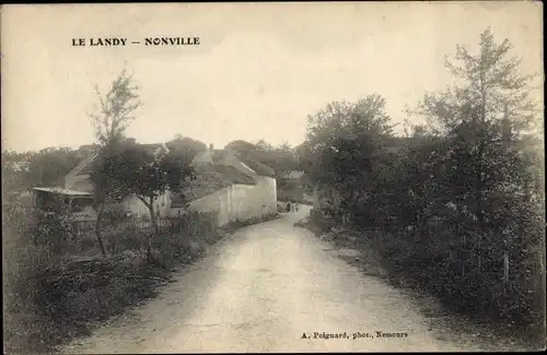 Ak Nonville Seine et Marne, Partie zum Ort