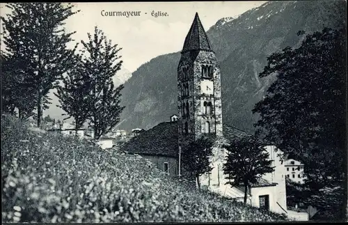 Ak Courmayeur Valle D'Aosta Italien, Eglise