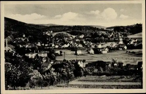 Ak Bad Liebenstein im Thüringer Wald, Panorama vom Waldhaus Reichshöhe