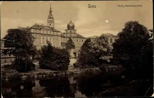 Ak Greiz im Vogtland, Fürstliches Residenzschloss