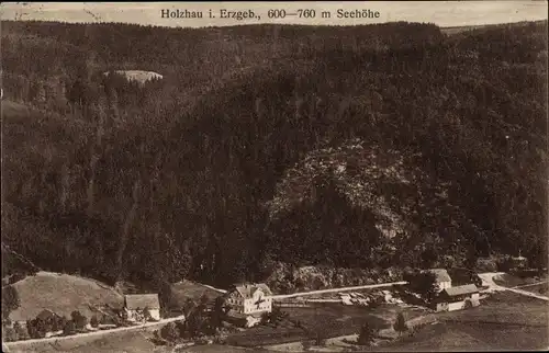 Ak Holzhau Rechenberg Bienenmühle Erzgebirge, Panorama