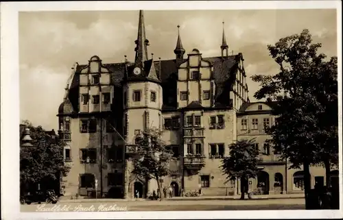 Ak Saalfeld an der Saale Thüringen, Rathaus