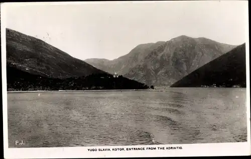 Ak Kotor Cattaro Montenegro, Entrance from the Adriatic