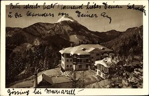 Ak Gössing Mariazell Steiermark, Hotel Gössing, Gebirge
