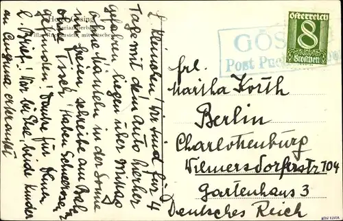 Ak Gössing Mariazell Steiermark, Hotel Gössing, Gebirge