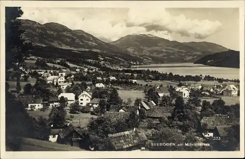 Ak Seeboden am Millstätter See in Kärnten, Blick auf den Ort