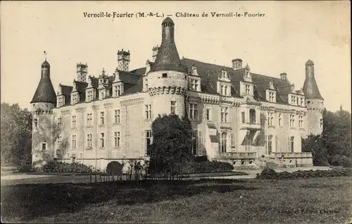 Ak Vernoil le Fourrier Maine et Loire, Château de la Ville