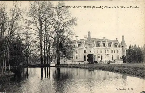 Ak Vernoil le Fourrier Maine et Loire, Château de la Ville