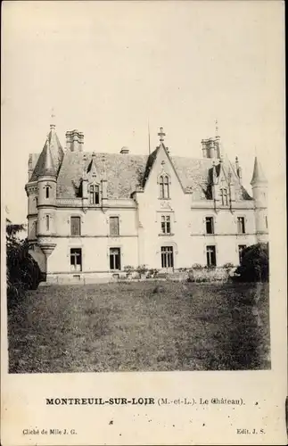 Ak Montreuil sur Loire Maine-et-Loire, Château