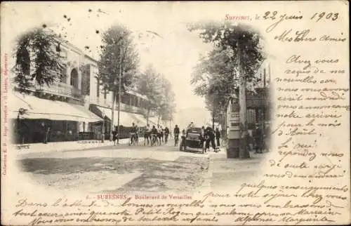 Ak Suresnes Hauts de Seine, Boulevard de Versailles