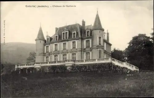 Ak Vanosc Ardeche, Chateau de Gerlande