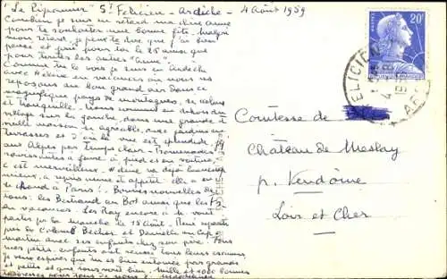 Foto Ak Saint Felicien Ardèche, Vue générale