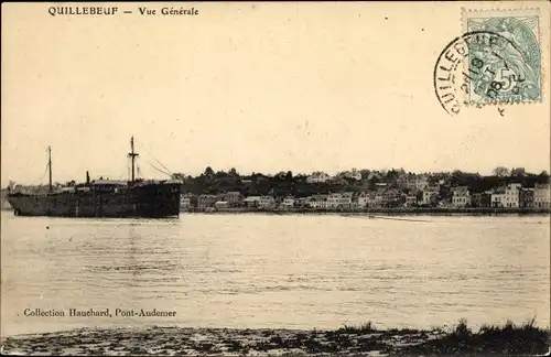 Ak Quillebeuf sur Seine Eure, Vue Generale