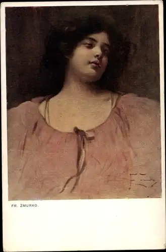 Künstler Ak Zmurko, F., Frauenporträt