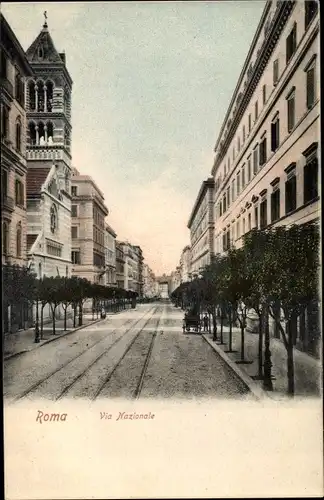 Ak Roma Rom Lazio, Via Nazionale