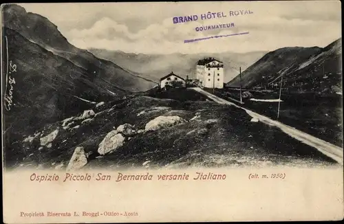 Ak Courmayeur Valle D'Aosta Italien, Ospizio Piccolo San Bernanda versante Italiano