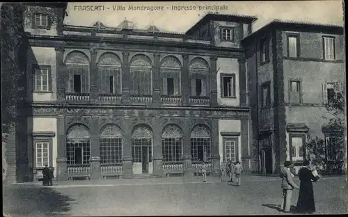 Ak Frascati Lazio, Villa Mondragone, Ingresso principale