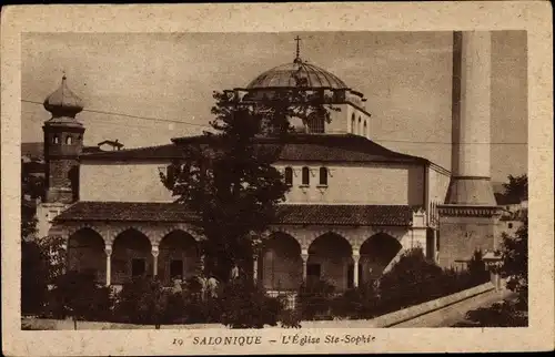 Ak Thessaloniki Griechenland, L'Eglise Ste Sophie