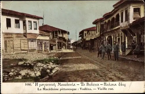 Ak Vodena Mazedonien, Straßenpartie
