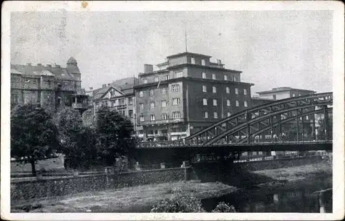 Ak Ostrava Mährisch Ostrau Region Mährisch Schlesien, Most Milose Sykory 1945