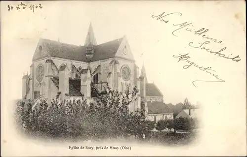 Ak Bury Oise, Kirche