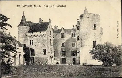 Ak Coutures Brissac Loire Aubance Maine et Loire, Château Montsabert