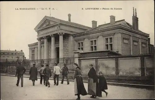 Ak Louviers Eure, Palais de Justice