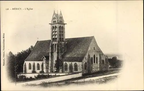 Ak Hericy Seine et Marne, Kirche