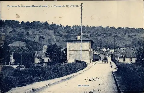Ak Nanteuil sur Marne Seine et Marne, Ortseingang