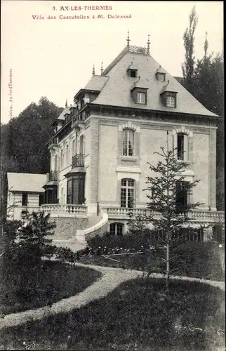 Ak Ax les Thermes Ariege, Villa les Cascatelles à M. Delcassé