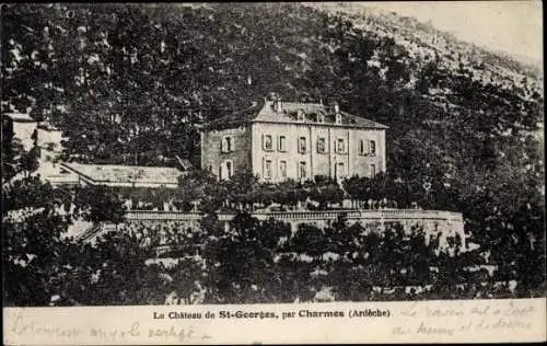 Ak Charmes Ardèche, Le Chateau de St. Georges