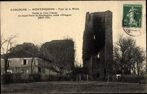 Ak Montesquiou Gers, Tour de la Motte