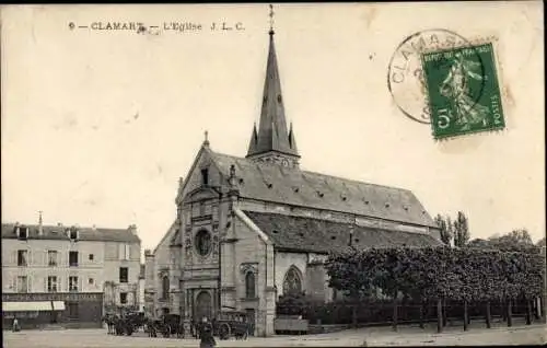 Ak Clamart Hauts de Seine, Kirche