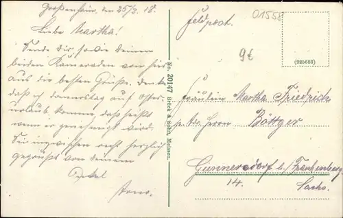 Ak Großenhain Sachsen, Marktbrunnen