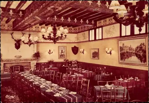 Ak Vieux Moulin Oise, Auberge du Daguet, Innenansicht