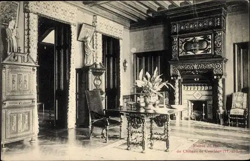 Ak Courleon Maine et Loire, Schlossinneres