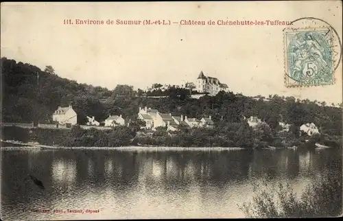 Ak Saumur Maine et Loire, Château de Chénehutte les Tuffeaux