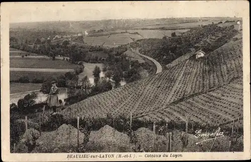 Ak Beaulieu sur Layon Maine et Loire, Coteaux du Layon