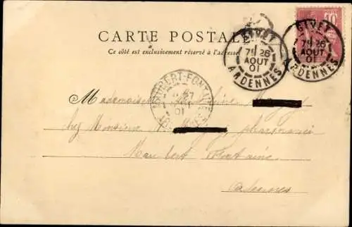 Ak Givet Ardennes, Vue des Trois Fontaines