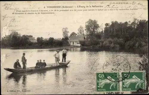 Ak Vendresse Ardennes, L'Etang de la Ballastiere