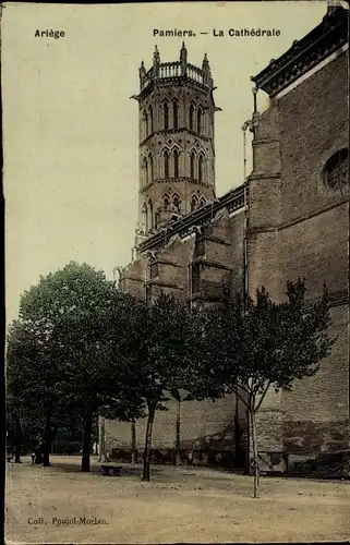 Ak Pamiers Ariège, La Cathédrale