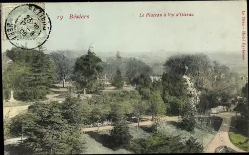 Ak Béziers Hérault, Le Plateau à Vol d' Oiseau